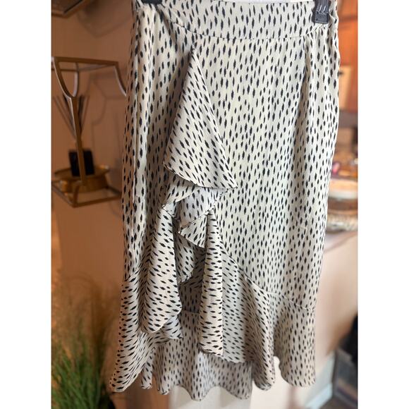 NASTY GAL Spot The Difference Abstract Midi Skirt Size 2 - Picture 5 of 5